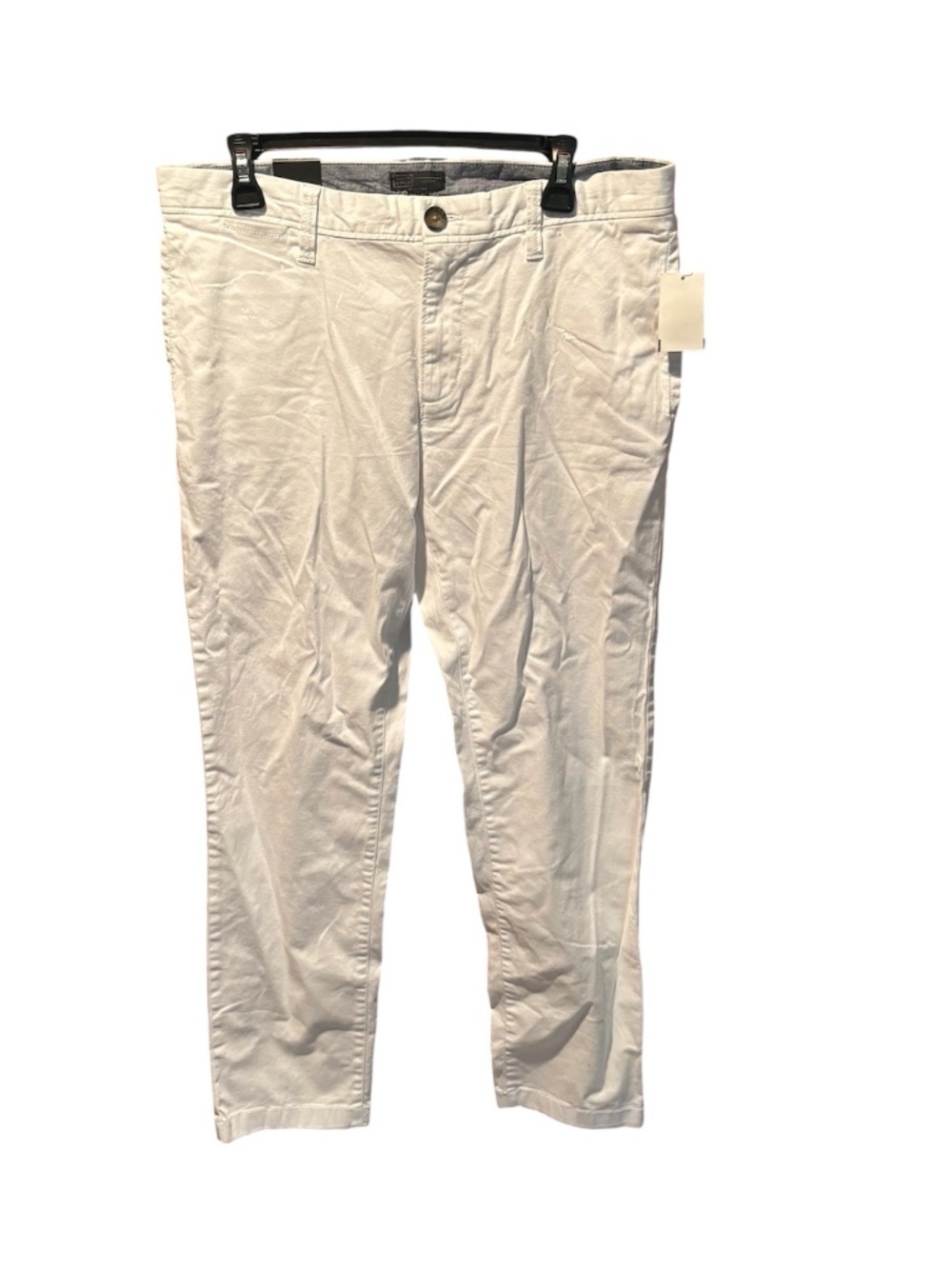14th & Union Men's Slim Fit Straight Leg Chinos in White 33x30 NWT
